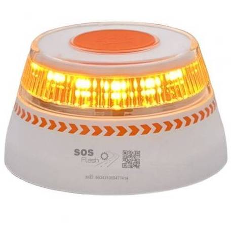 LUZ BALIZA DE EMERGENCIA PARA COCHE SOS FLASH V16 CONNECTED IOT BAL/2/ HOMOLOGADA/ BASE IMANTADA/ GEOLOCALIZABLE/ FUNCIONA A