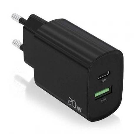 CARGADOR DE PARED AISENS A110-0755/ 1XUSB TIPO-C/ 1XUSB/ 20W