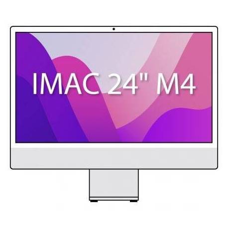 APPLE IMAC 24' RETINA 4,5K / M4 10-CORE CPU/ 16GB/ 256GB SSD/ 10-CORE GPU/ CRISTAL NANOTEXTURIZADO/ PLATA