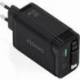 CARGADOR DE PARED GAN AISENS ASCH-65W3P071-BK/ 1XUSB TIPO-C/ 1XUSB/ 65W/ NEGRO