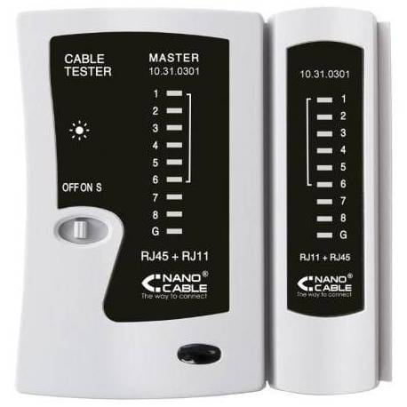 TESTER NANOCABLE 10.31.0301 PARA RJ11-RJ12-RJ45