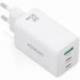CARGADOR DE PARED GAN AISENS ASCH-65W3P072-W/ 2XUSB TIPO-C/ 1XUSB/ 65W/ BLANCO