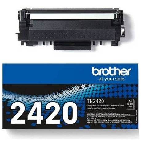 TÓNER ORIGINAL BROTHER TN-2420 ALTA CAPACIDAD/ NEGRO
