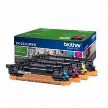 TÓNER ORIGINAL BROTHER TN-243CMYK MULTIPACK/ CIAN/ MAGENTA/ AMARILLO/ NEGRO