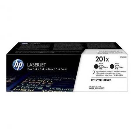 TÓNER ORIGINAL HP Nº201X XL ALTA CAPACIDAD MULTIPACK/ 2X NEGRO