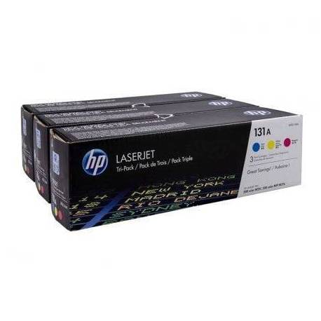 TÓNER ORIGINAL HP Nº131A MULTIPACK/ CIAN/ AMARILLO/ MAGENTA