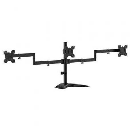 SOPORTE DE SOBREMESA PARA 3 MONITORES AISENS DT27TSR-287/ GIRATORIO/ INCLINABLE/ HASTA 10KG
