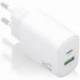 CARGADOR DE PARED GAN AISENS A110-0909/ 1XUSB TIPO-C/ 1XUSB/ 20W/ BLANCO