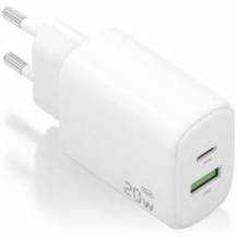 CARGADOR DE PARED GAN AISENS A110-0909/ 1XUSB TIPO-C/ 1XUSB/ 20W/ BLANCO