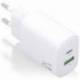 CARGADOR DE PARED GAN AISENS A110-0911/ 1XUSB TIPO-C/ 1XUSB/ 25W/ BLANCO