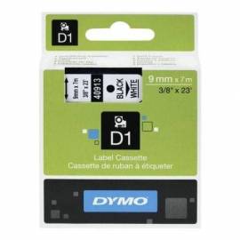CINTA ROTULADORA ADHESIVA DE PLÁSTICO DYMO D1 40913/ PARA LABEL MANAGER/ 9MM X 7M/ NEGRA-BLANCA