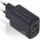 CARGADOR DE PARED GAN AISENS A110-0912/ 1XUSB TIPO-C/ 1XUSB/ 25W/ NEGRO