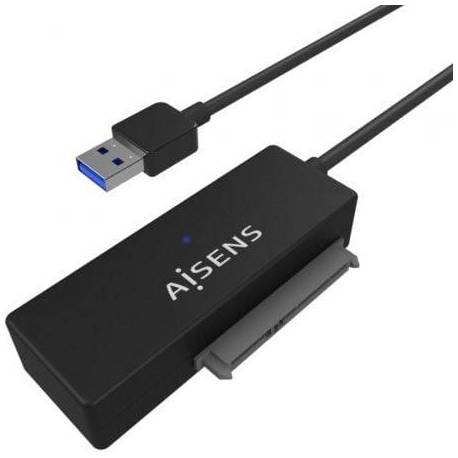 ADAPTADOR PARA DISCOS DUROS 2.5'/3.5' AISENS ASE-35A01B/ USB 3.0 - SATA/ CON ALIMENTADOR