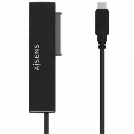 ADAPTADOR PARA DISCOS DUROS 2.5'/3.5' AISENS ASE-35C02B/ USB TIPO-C - SATA/ CON ALIMENTADOR