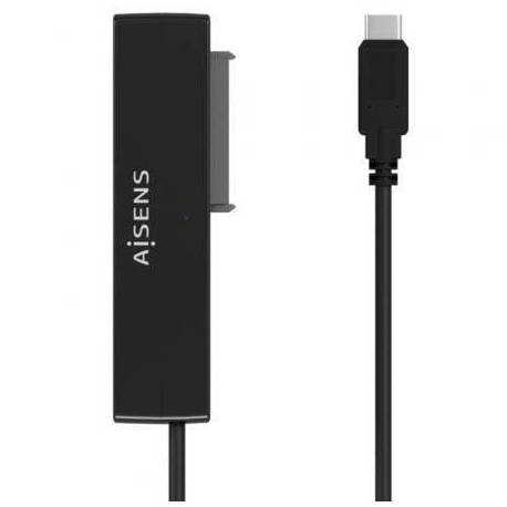ADAPTADOR PARA DISCOS DUROS 2.5'/3.5' AISENS ASE-35C02B/ USB TIPO-C - SATA/ CON ALIMENTADOR