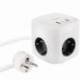 REGLETA NANOCABLE 10.37.0011/ 3 TOMAS DE CORRIENTE/ 2 USB - 1 USB TIPO-C/ CABLE 1.4M/ BLANCA