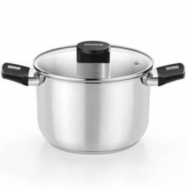 OLLA ELITE INOX M240218/ 18CM/ 3L/ ACERO INOXIDABLE/ APTA PARA INDUCCIÓN