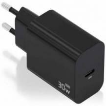 CARGADOR DE PARED GAN AISENS A110-0941/ 1XUSB TIPO-C/ 30W/ NEGRO