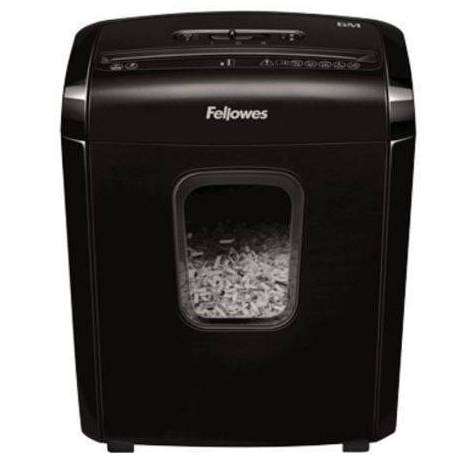 DESTRUCTORA FELLOWES 6M/ MINICORTE DE 4 X 12MM/ NEGRA