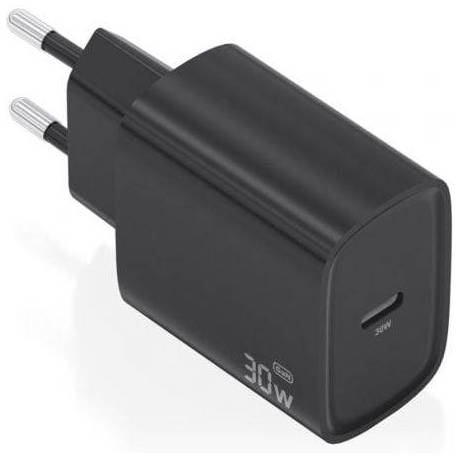 CARGADOR DE PARED GAN AISENS A110-0951/ 1XUSB TIPO-C/ 30W/ NEGRO