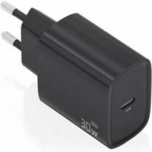 CARGADOR DE PARED GAN AISENS A110-0951/ 1XUSB TIPO-C/ 30W/ NEGRO