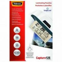 FUNDAS PARA PLASTIFICAR FELLOWES 5307407/ A4/ 125 MICRAS/ 100 UNIDADES