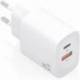 CARGADOR DE PARED GAN AISENS A110-0952/ 1XUSB TIPO-C/ 1XUSB/ 30W/ BLANCO
