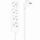 REGLETA AISENS A154-0533/ 4 TOMAS DE CORRIENTE/ CABLE 1.4M/ BLANCO