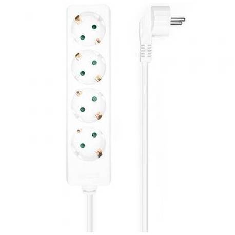 REGLETA AISENS A154-0533/ 4 TOMAS DE CORRIENTE/ CABLE 1.4M/ BLANCO