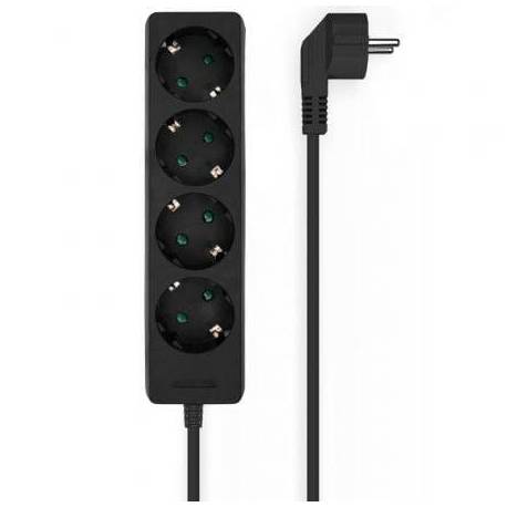 REGLETA AISENS A154-0534/ 4 TOMAS DE CORRIENTE/ CABLE 1.4M/ NEGRO
