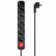REGLETA CON INTERRUPTOR AISENS A154-0536/ 6 TOMAS DE CORRIENTE/ CABLE 1.4M/ NEGRO