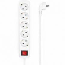 REGLETA CON INTERRUPTOR AISENS A154-0651/ 5 TOMAS DE CORRIENTE/ CABLE 1.4M/ BLANCO
