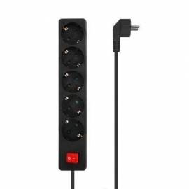 REGLETA CON INTERRUPTOR AISENS A154-0652/ 5 TOMAS DE CORRIENTE/ CABLE 1.4M/ NEGRO