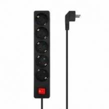 REGLETA CON INTERRUPTOR AISENS A154-0652/ 5 TOMAS DE CORRIENTE/ CABLE 1.4M/ NEGRO