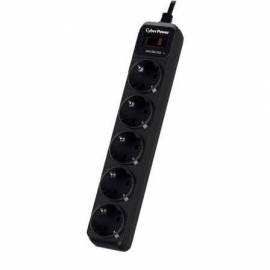REGLETA CON INTERRUPTOR CYBERPOWER B0520SC0-DE/ 5 TOMAS DE CORRIENTE/ CABLE 1.8M/ NEGRA