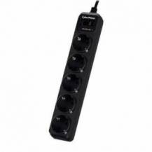 REGLETA CON INTERRUPTOR CYBERPOWER B0520SC0-DE/ 5 TOMAS DE CORRIENTE/ CABLE 1.8M/ NEGRA
