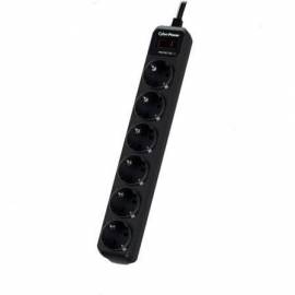 REGLETA CON INTERRUPTOR CYBERPOWER B0620SC0-DE/ 6 TOMAS DE CORRIENTE/ CABLE 1.8M/ NEGRA