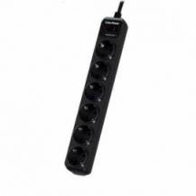 REGLETA CON INTERRUPTOR CYBERPOWER B0620SC0-DE/ 6 TOMAS DE CORRIENTE/ CABLE 1.8M/ NEGRA