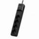 REGLETA CON INTERRUPTOR CYBERPOWER P0420SUD0-DE/ 4 TOMAS DE CORRIENTE/ 2 USB/ CABLE 1.8M/ NEGRA
