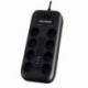 REGLETA CON INTERRUPTOR CYBERPOWER P0820SUD0-DE/ 8 TOMAS DE CORRIENTE/ 2 USB/ CABLE 1.8M/ NEGRA