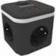 REGLETA CON INTERRUPTOR FELLOWES/ 3 TOMAS DE CORRIENTE/ 1 USB - 2 USB TIPO-C/ CABLE 2M/ NEGRA