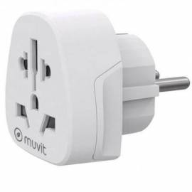 ENCHUFE UNIVERSAL MUVIT FOR CHANGE MCADP0007/ 1 TOMA DE CORRIENTE/ BLANCO