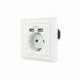 ROSETA DE PARED NANOCABLE 10.35.0010/ 1 SCHUKO/ 2 USB