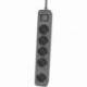 REGLETA CON INTERRUPTOR PHILIPS CHP2154G/12 5 TOMAS DE CORRIENTE/ CABLE 1.5M/ GRIS