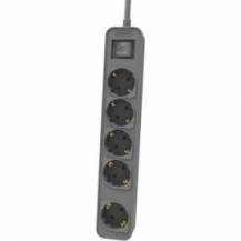 REGLETA CON INTERRUPTOR PHILIPS CHP2154G/12 5 TOMAS DE CORRIENTE/ CABLE 1.5M/ GRIS