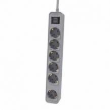 REGLETA CON INTERRUPTOR PHILIPS CHP2164G/10/ 6 TOMAS DE CORRIENTE/ CABLE 1.5M/ GRIS