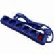 REGLETA CON INTERRUPTOR PHASAK BN 0825/ 5 TOMAS DE CORRIENTE/ CABLE 1.8M/ AZUL