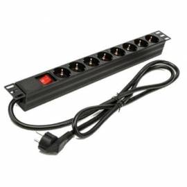 REGLETA CON INTERRUPTOR PHASAK BNS 1518/ 8 TOMAS DE CORRIENTE/ CABLE 1.5M/ NEGRO