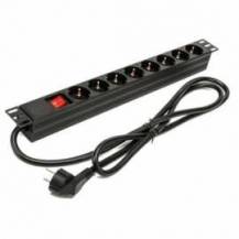REGLETA CON INTERRUPTOR PHASAK BNS 1518/ 8 TOMAS DE CORRIENTE/ CABLE 1.5M/ NEGRO
