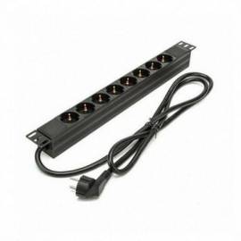 REGLETA PHASAK BNS 3518/ 8 TOMAS DE CORRIENTE/ CABLE 1.5M/ NEGRO